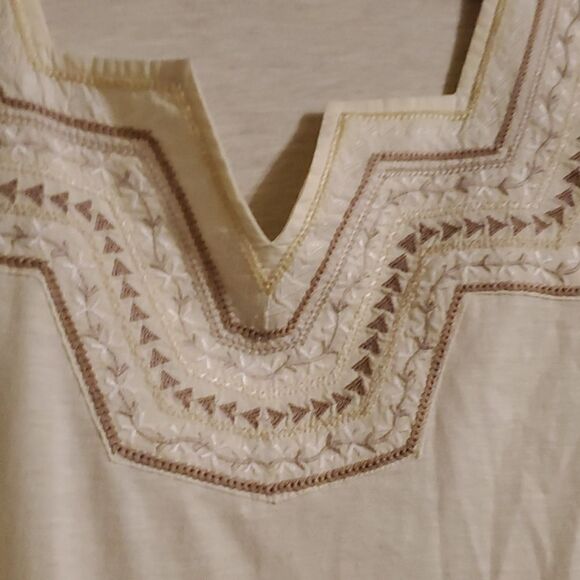LOGO BY LORI GOLDSTEIN  TUNIC IVORY 1x - Picture 3 of 6